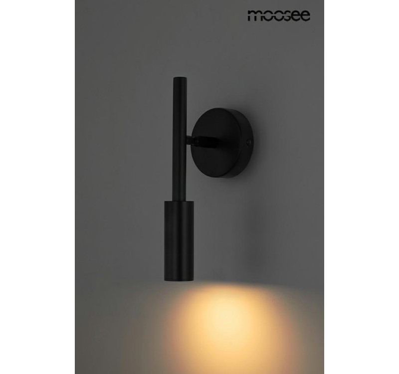 MOOSEE lampa ścienna PRISMA czarna