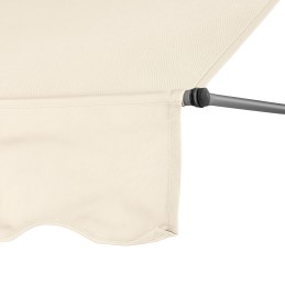 Markiza przeciwsłoneczna balkonowa 300x120 cm regulacja wysokości wodoodporna korbka ręczna beżowa MultiGarden