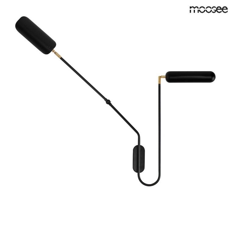 MOOSEE lampa ścienna TENTA czarna