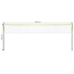 Siatka do siatkówki badmintona 600x240 cm składana wytrzymała MOVEPRO