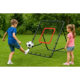 Rebounder do piłki nożnej trenażer piłkarski bramka do odbijania piłki 100x100 cm MOVEPRO