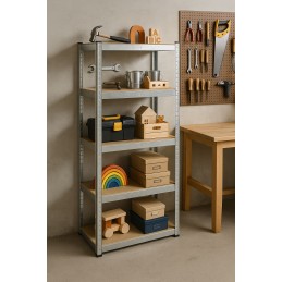 Regał magazynowy 180x90x40 cm stal galwanizowana 5 półek 875 kg ModernHome