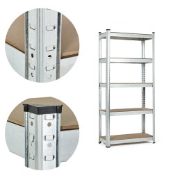 Regał magazynowy 180x90x40 cm stal galwanizowana 5 półek 875 kg ModernHome