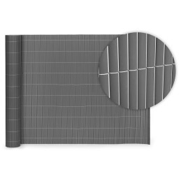Dwustronna mata bambusowa 100x500 cm na balkon taras ogrodzenie antracyt MultiGarden