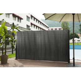 Dwustronna mata bambusowa 150x300 cm na balkon taras ogrodzenie antracyt MultiGarden