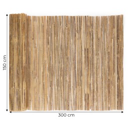Dwustronna mata bambusowa 150x300 cm na balkon taras ogrodzenie naturalna MultiGarden