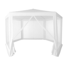 Namiot pawilon ogrodowy handlowy 2x2x2 m z moskitierą biały MultiGarden