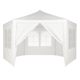 Namiot pawilon ogrodowy handlowy 2x2x2 m z oknami biały MultiGarden