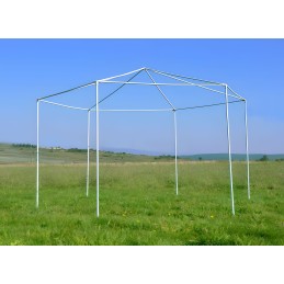 Namiot pawilon ogrodowy handlowy 2x2x2 m z oknami biały MultiGarden
