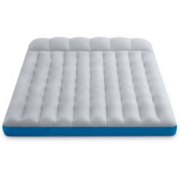 Materac dmuchany dwuosobowy kempingowy 193x127x17 cm łóżko z zagłówkiem INTEX 67999