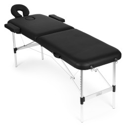 Aluminiowy stół do masażu i rehabilitacji 2-segmentowy składany w walizkę + torba ModernHome