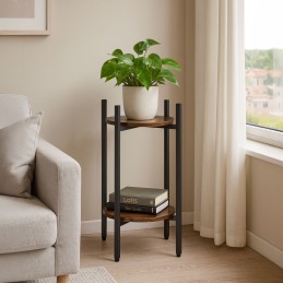 Kwietnik stojący stojak na kwiaty ozdoby 2 poziomy loft ModernHome