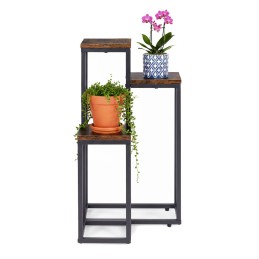 Kwietnik stojący stojak na kwiaty ozdoby 3 półki loft ModernHome