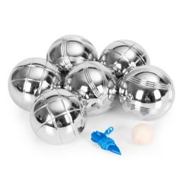 Zestaw do gry w bule kule boules petanque 6 szt. + etui i akcesoria