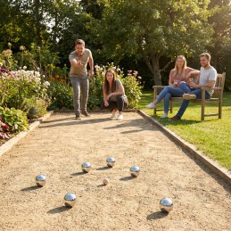 Zestaw do gry w bule kule boules petanque 8 szt. + walizka i akcesoria