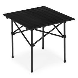 Stolik turystyczny składany 53x55 cm kempingowy z torbą czarny MultiGarden