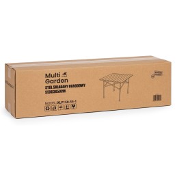 Stolik turystyczny składany 53x55 cm kempingowy z torbą czarny MultiGarden