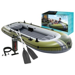 Ponton dmuchany Seahawk 4 4-osobowy pompka 2 wiosła INTEX 66334