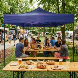 Pawilon ogrodowy eventowy automatyczny samorozkładalny namiot 3x3 m niebieski MultiGarden