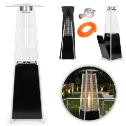 Ogrzewacz parasol gazowy 180 cm grzejnik 11.5 kW na ogród patio reduktor wąż pokrowiec MultiGarden