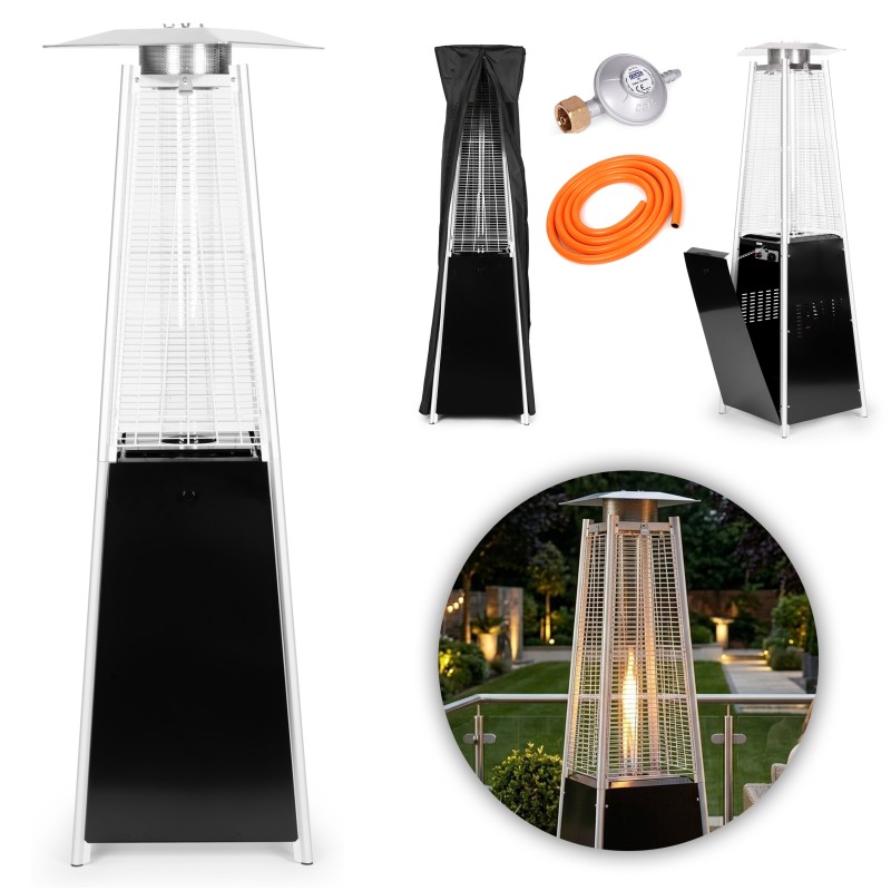 Ogrzewacz parasol gazowy 180 cm grzejnik 11.5 kW na ogród patio reduktor wąż pokrowiec MultiGarden