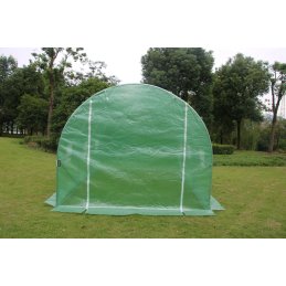 Szklarnia tunel ogrodowy foliowy 4x2,5x2 m 10 m² metalowy stelaż folia UV