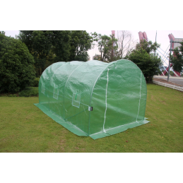 Szklarnia tunel ogrodowy foliowy 4x2,5x2 m 10 m² metalowy stelaż folia UV