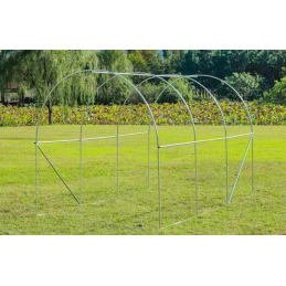 Szklarnia tunel ogrodowy foliowy 3x2x2 m 6 m² metalowy stelaż folia UV