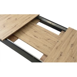 Stół rozkładany prostokątny 120-160x80 cm do kuchni jadalni dla 4-6 osób dąb artisan