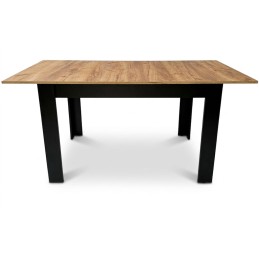 Stół rozkładany prostokątny 120-160x80 cm do kuchni jadalni dla 4-6 osób dąb craft