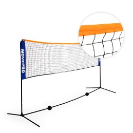 Uniwersalna siatka 305x140 cm 3w1 regulowana do badmintona siatkówki tenisa torba MOVEPRO