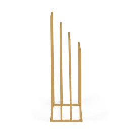 Stojak na ręczniki wieszak wolnostojący metalowy 4 ramiona złoty ModernHome