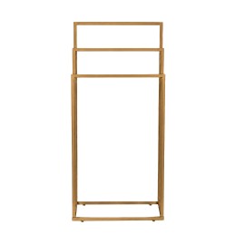 Stojak na ręczniki wieszak wolnostojący metalowy 3 ramiona złoty ModernHome