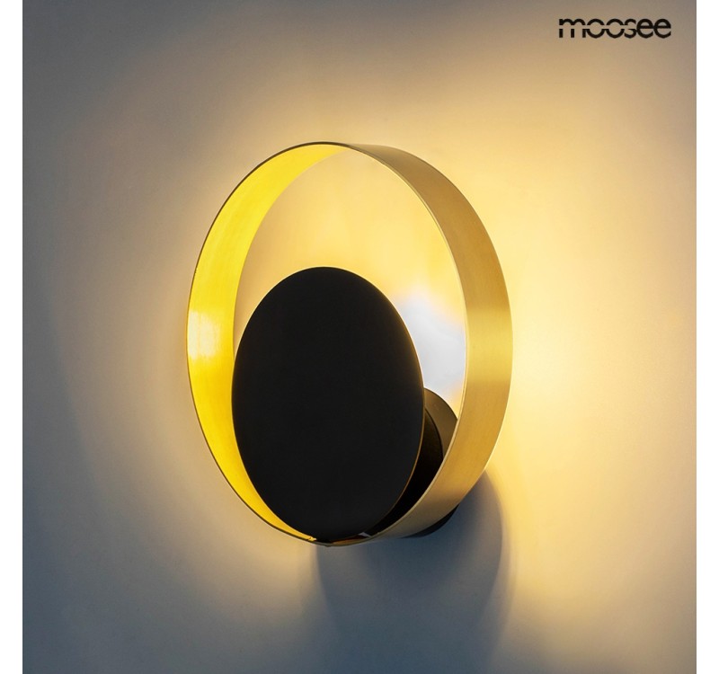 MOOSEE lampa ścienna BAND złota / czarna