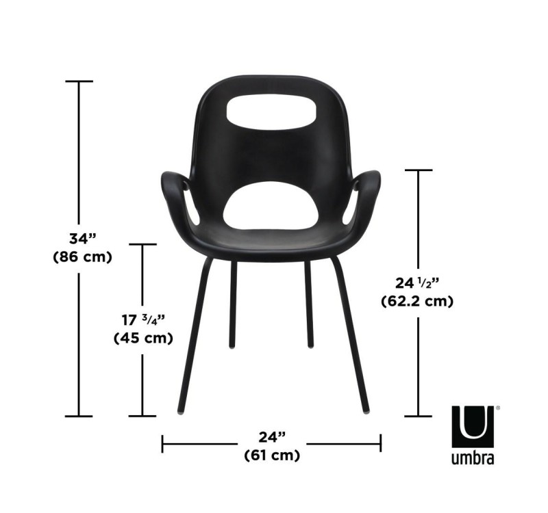 UMBRA krzesło OH matowa czerń