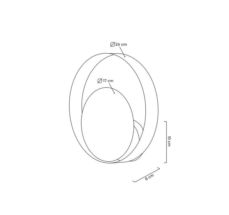 MOOSEE lampa ścienna BAND złota / czarna