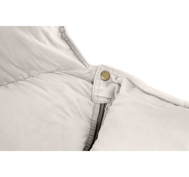 Fotel bujany SWING VELVET beżowy