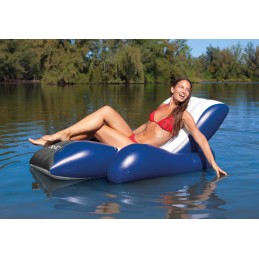 Materac fotel dmuchany wodny plażowy 2w1 180x135 cm INTEX 58868