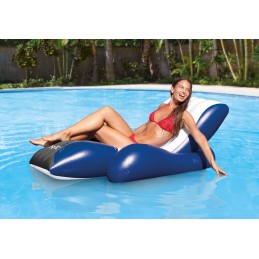 Materac fotel dmuchany wodny plażowy 2w1 180x135 cm INTEX 58868