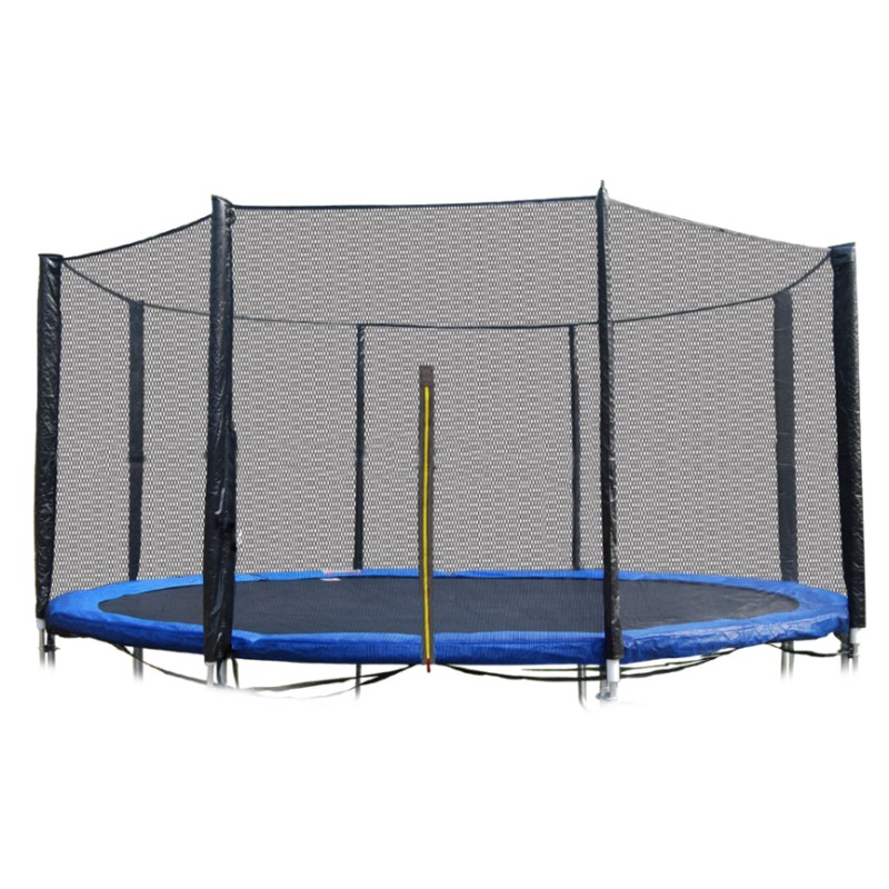 Siatka ochronna zewnętrzna na trampolinę 10 ft 8 słupków 305 cm