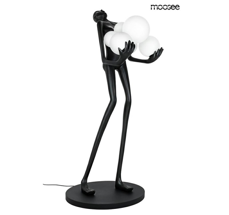 MOOSEE lampa podłogowa HUMAN czarna