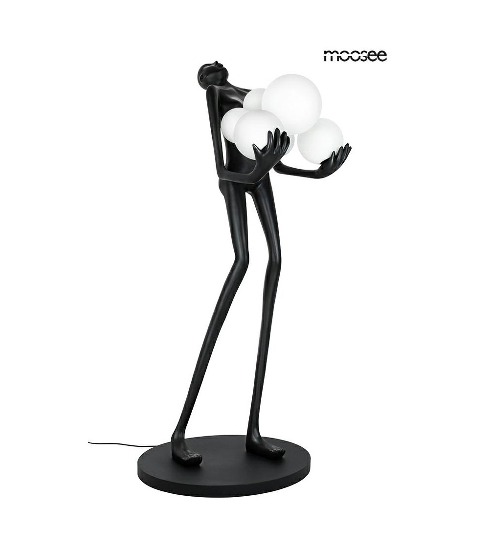 MOOSEE lampa podłogowa HUMAN czarna