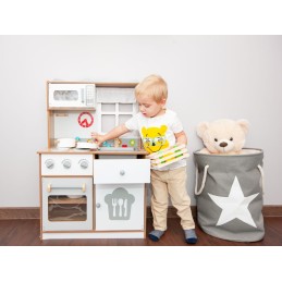 Drewniana kuchnia dla dzieci dodatkowe akcesoria ECOTOYS