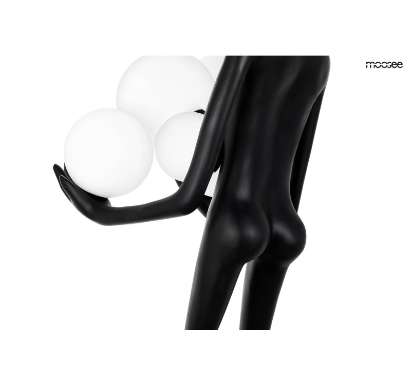 MOOSEE lampa podłogowa HUMAN czarna