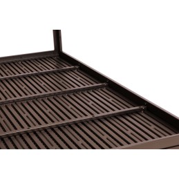 Stół ogrodowy 6-osobowy 156x78 cm polywood meble na taras brązowy MultiGarden
