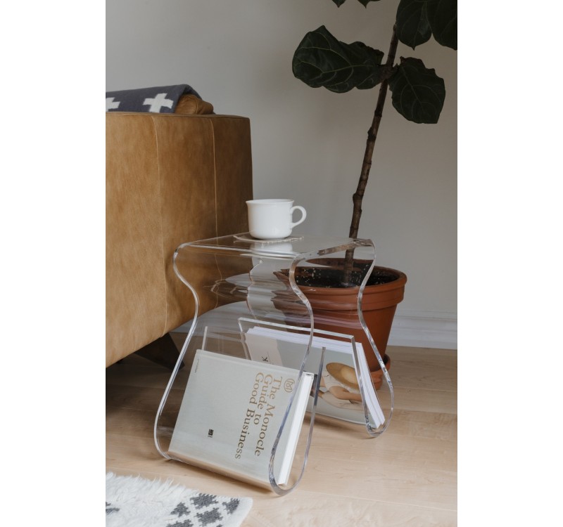 UMBRA stołek MAGINO przezroczysty