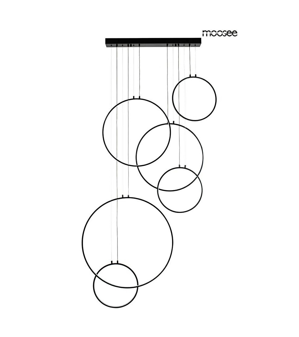 MOOSEE lampa wisząca CIRCULO SIX czarna