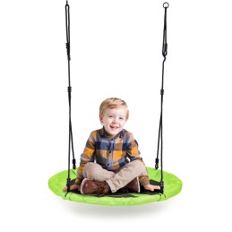 Huśtawka ogrodowa bocianie gniazdo 100 cm zielona ECOTOYS