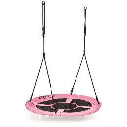 Huśtawka ogrodowa bocianie gniazdo 100 cm różowa ECOTOYS