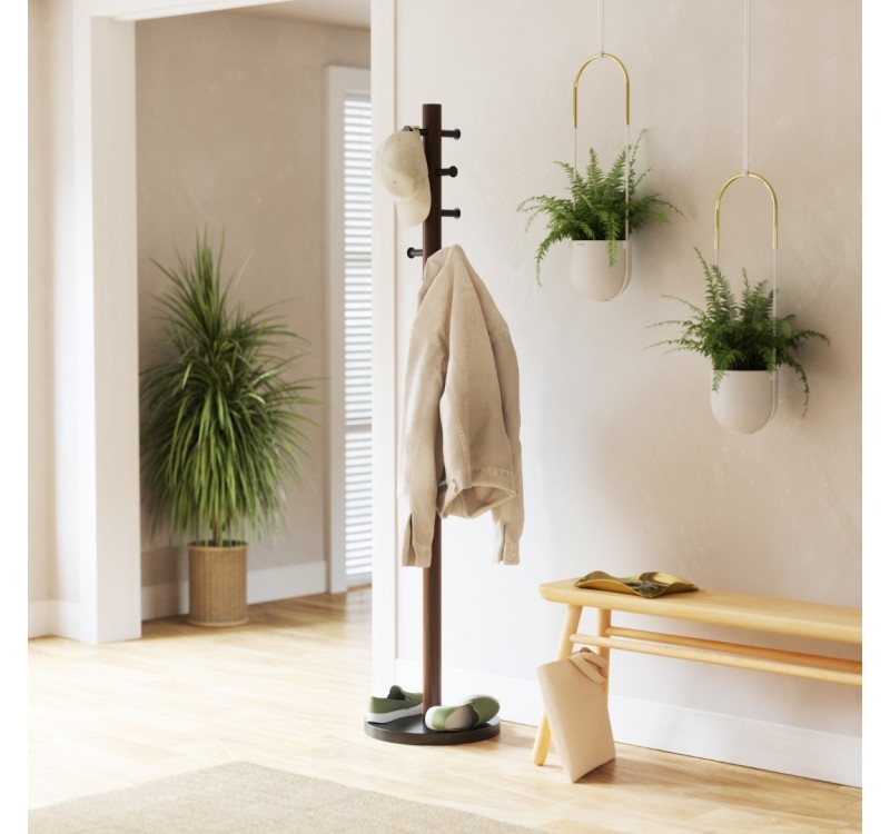 UMBRA wieszak na ubrania PILLAR orzech